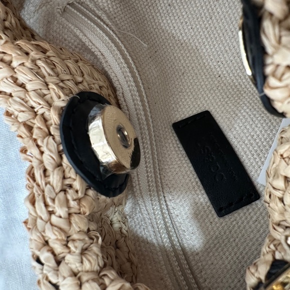 June Raffia Black and Tan Bag BA&SH - Picture 9 of 11